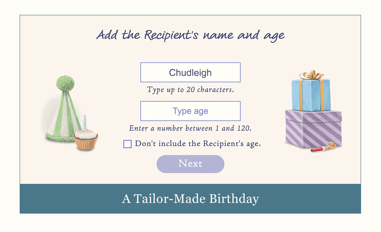 Tailor-Made Birthday