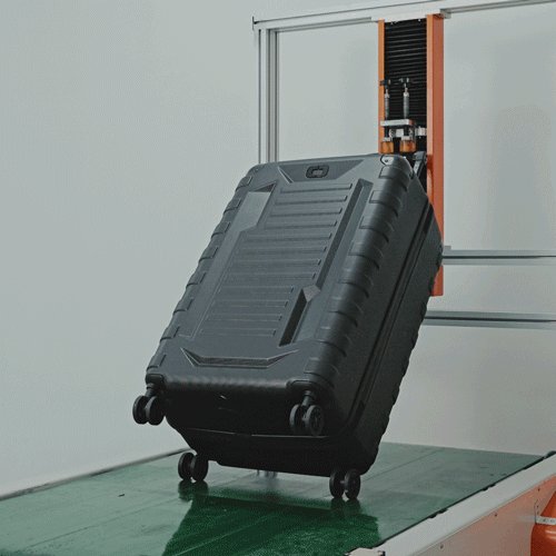 rolling luggage over stepped surface