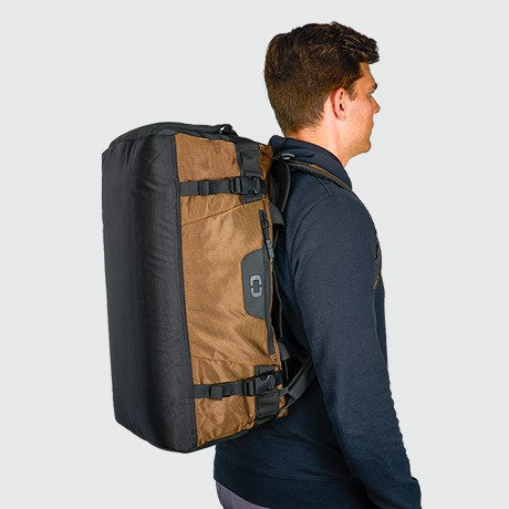 Renegade Go Bag being worn as a backpack