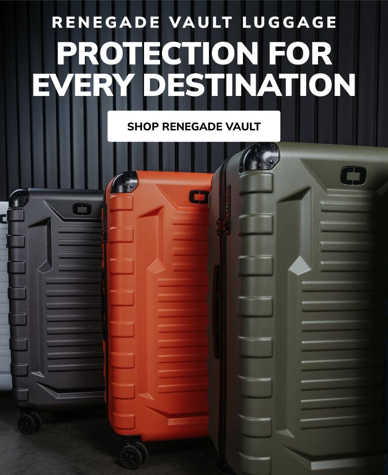 Renegade Vault Luggage in Greenwood, Koi, and Black
