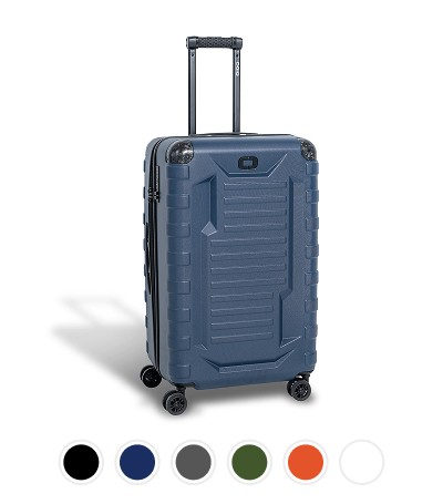 Renegade Vault Checked Bag in Dress Blues with color swatches in black, graphite, greenwood, koi, and white