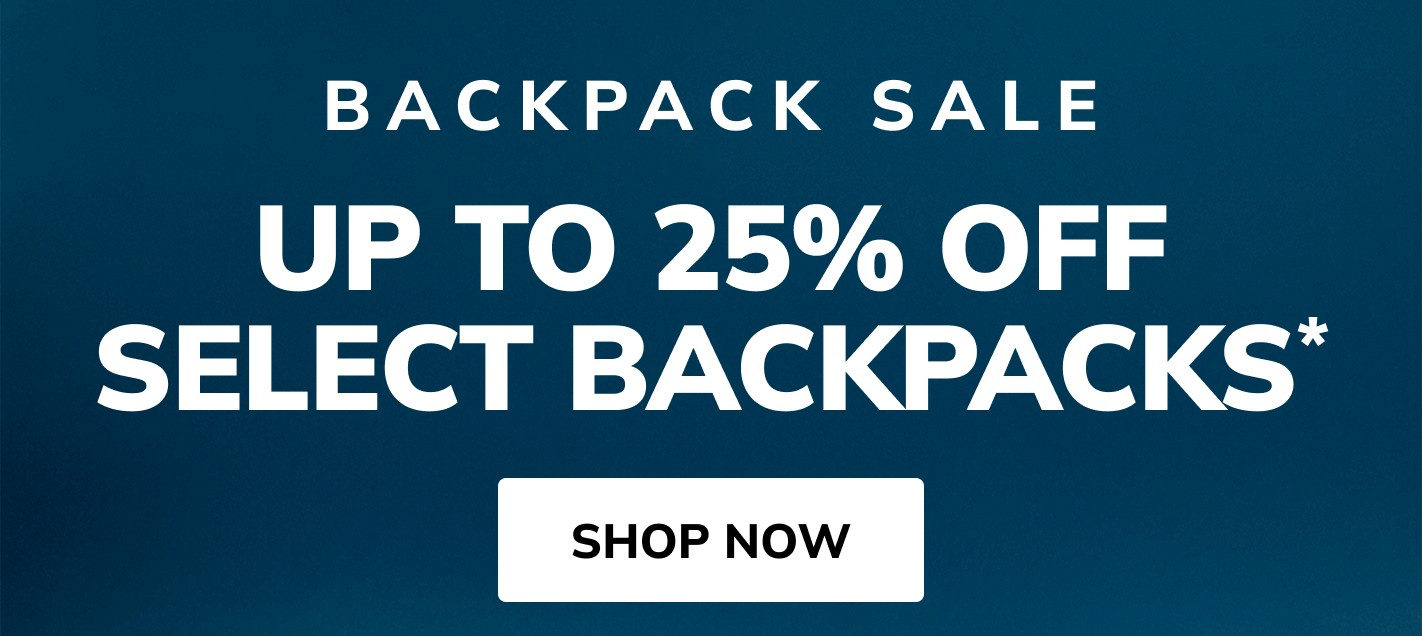 Backpack Sale: up to 25% off