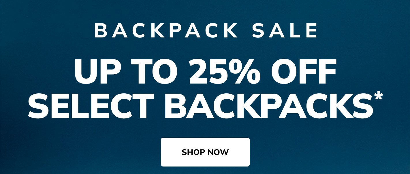 Backpack Sale: up to 25% off
