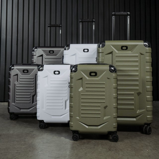 Renegade Vault Checked and Carry-On Luggage in Greenwood, Graphite, and White