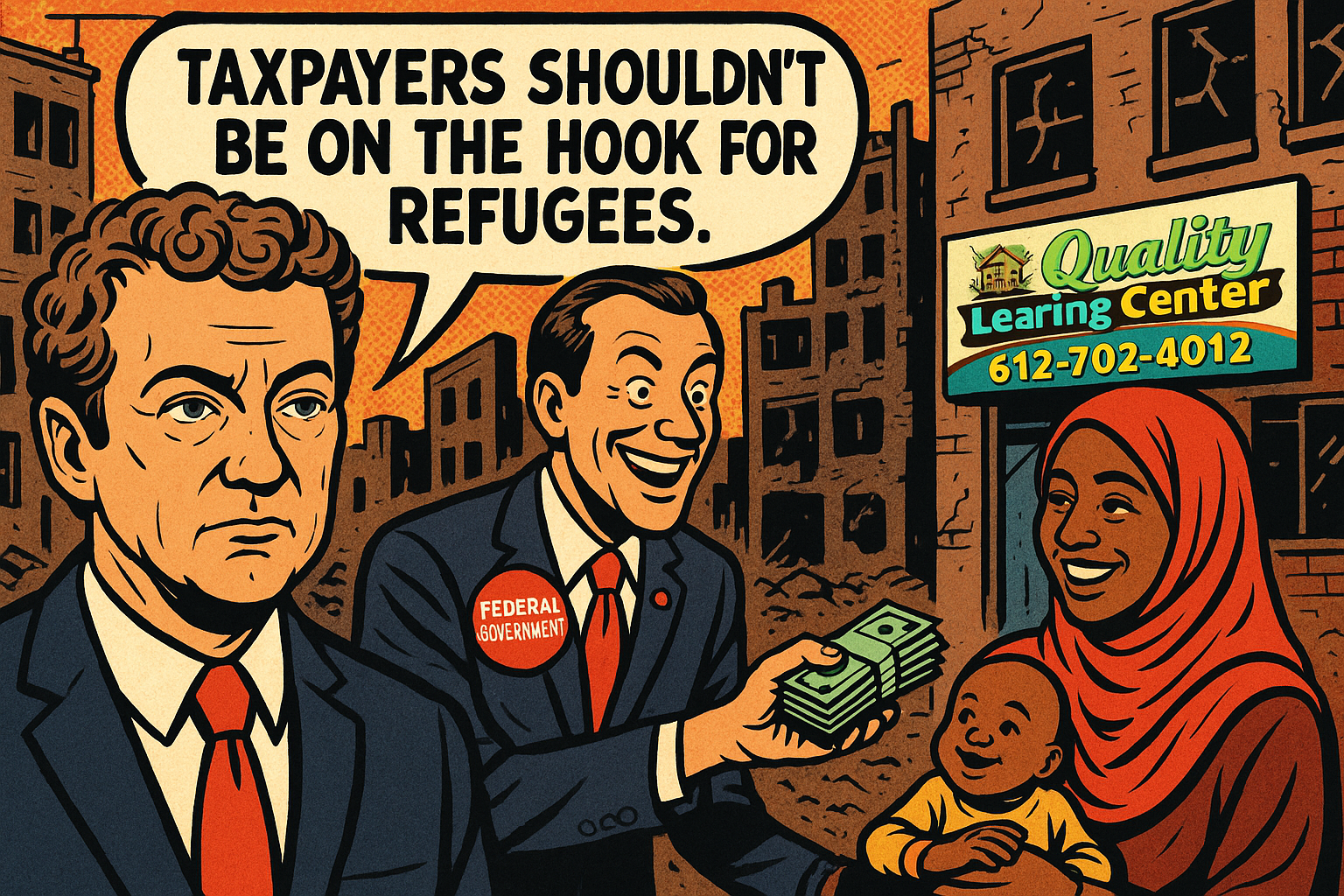 SIGN TO OPPOSE REFUGEE PAYMENTS