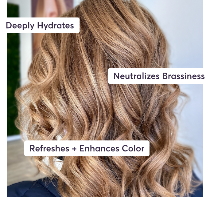 Deeply Hydrates | Neutralizes Brassiness | Refreshes + Enhances Color