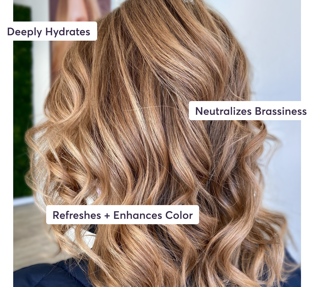 Deeply Hydrates | Neutralizes Brassiness | Refreshes + Enhances Color