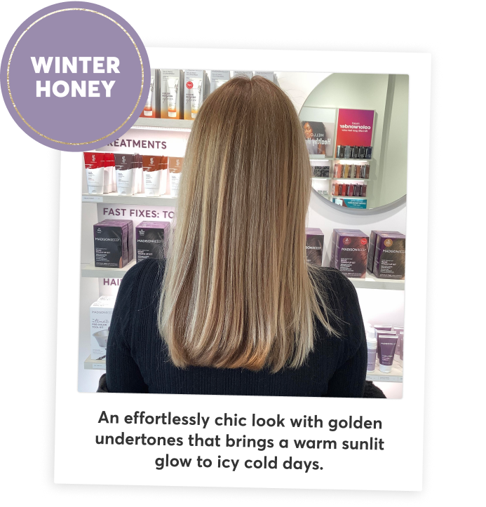 winter honey | An effortlessly chic look with golden undertones that brings a warm sunlit glow to icy cold days.