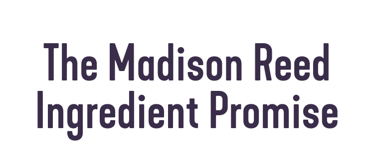 The Madison Reed Ingredient Promise