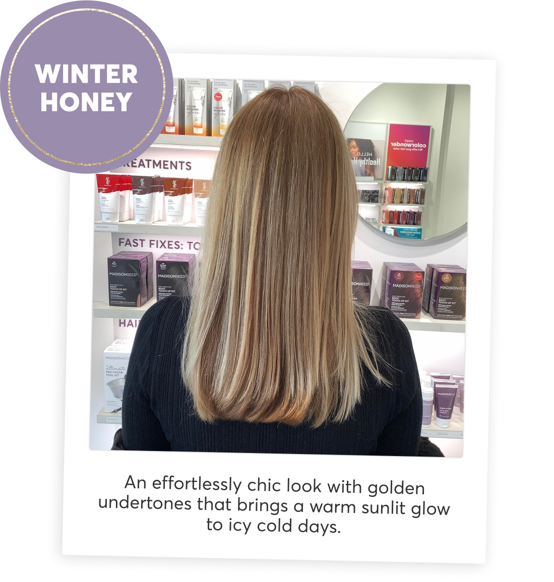 winter honey | An effortlessly chic look with golden undertones that brings a warm sunlit glow to icy cold days.