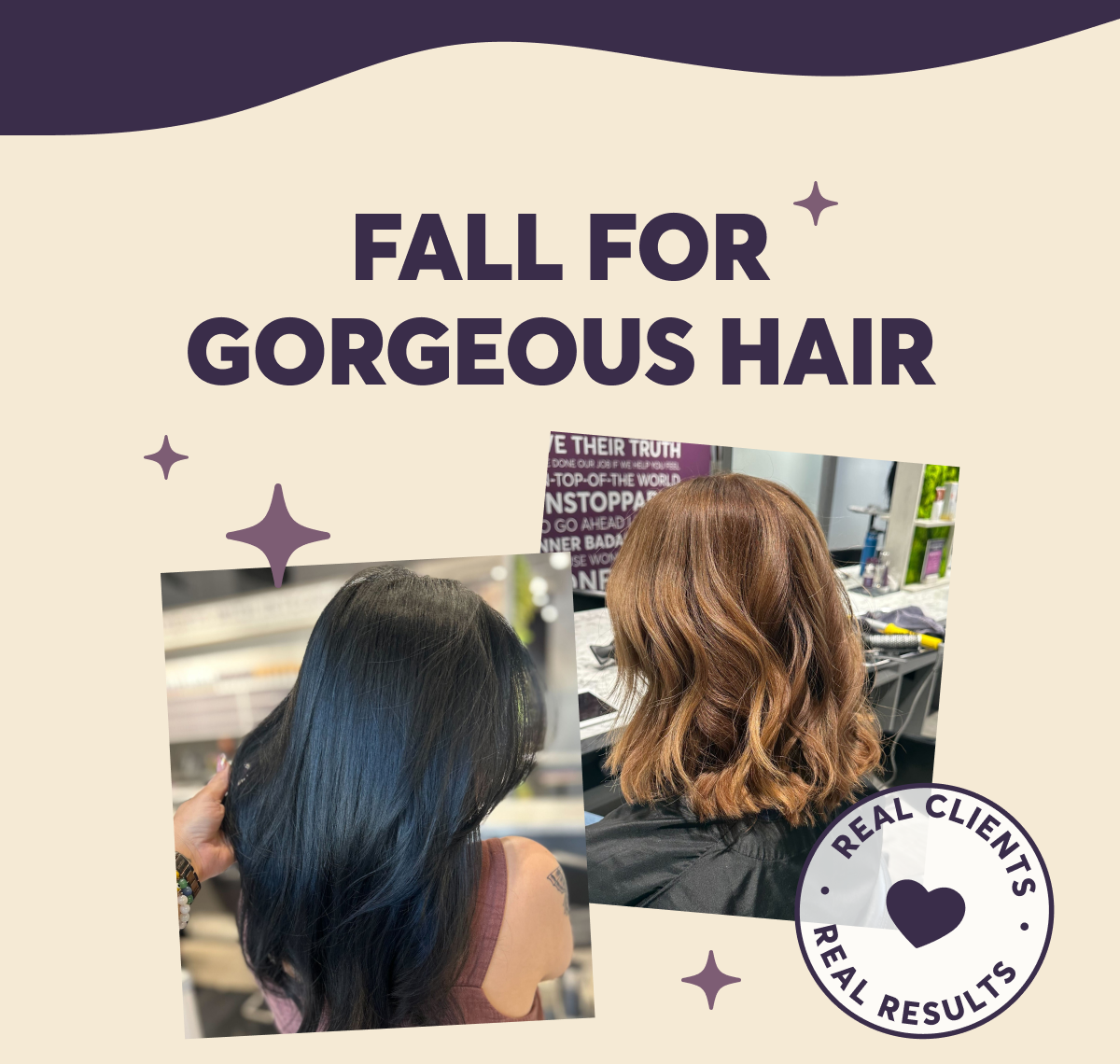 Fall for Gorgeous Hair | Real clients - real results