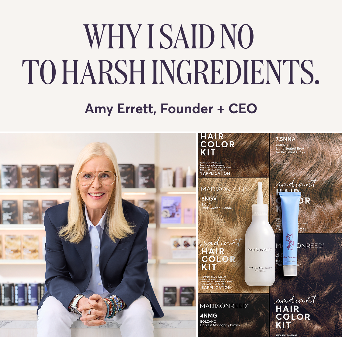 Why I Said No to Harsh Ingredients. Amy Errett, Founder + CEO