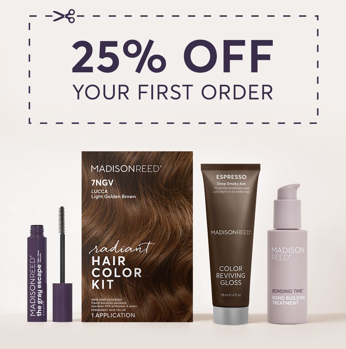 25% off your first order