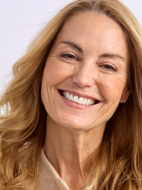 woman smiling