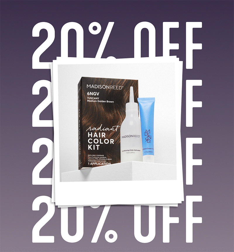 20% off hair color kit