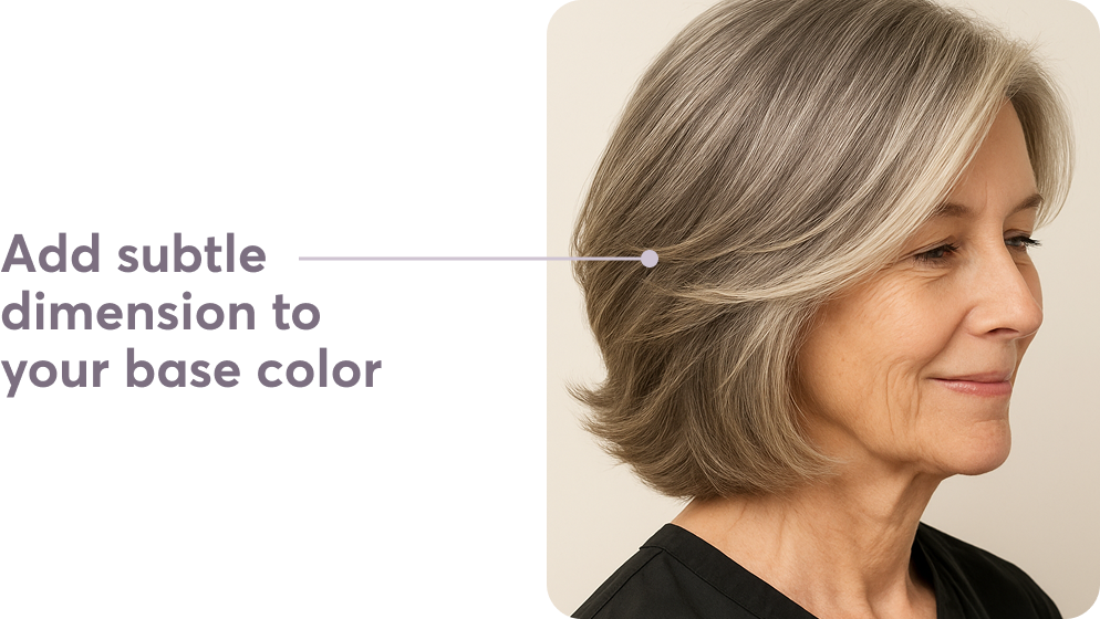Add subtle dimension to your base color
