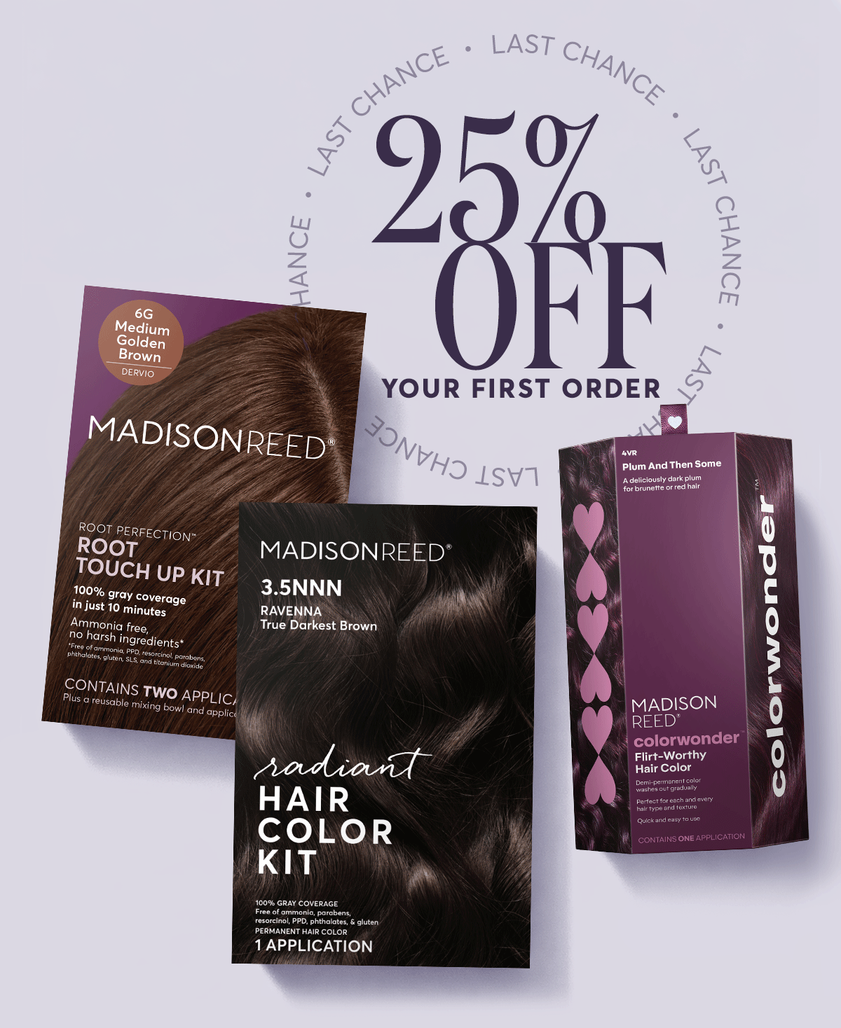 25% off your first order