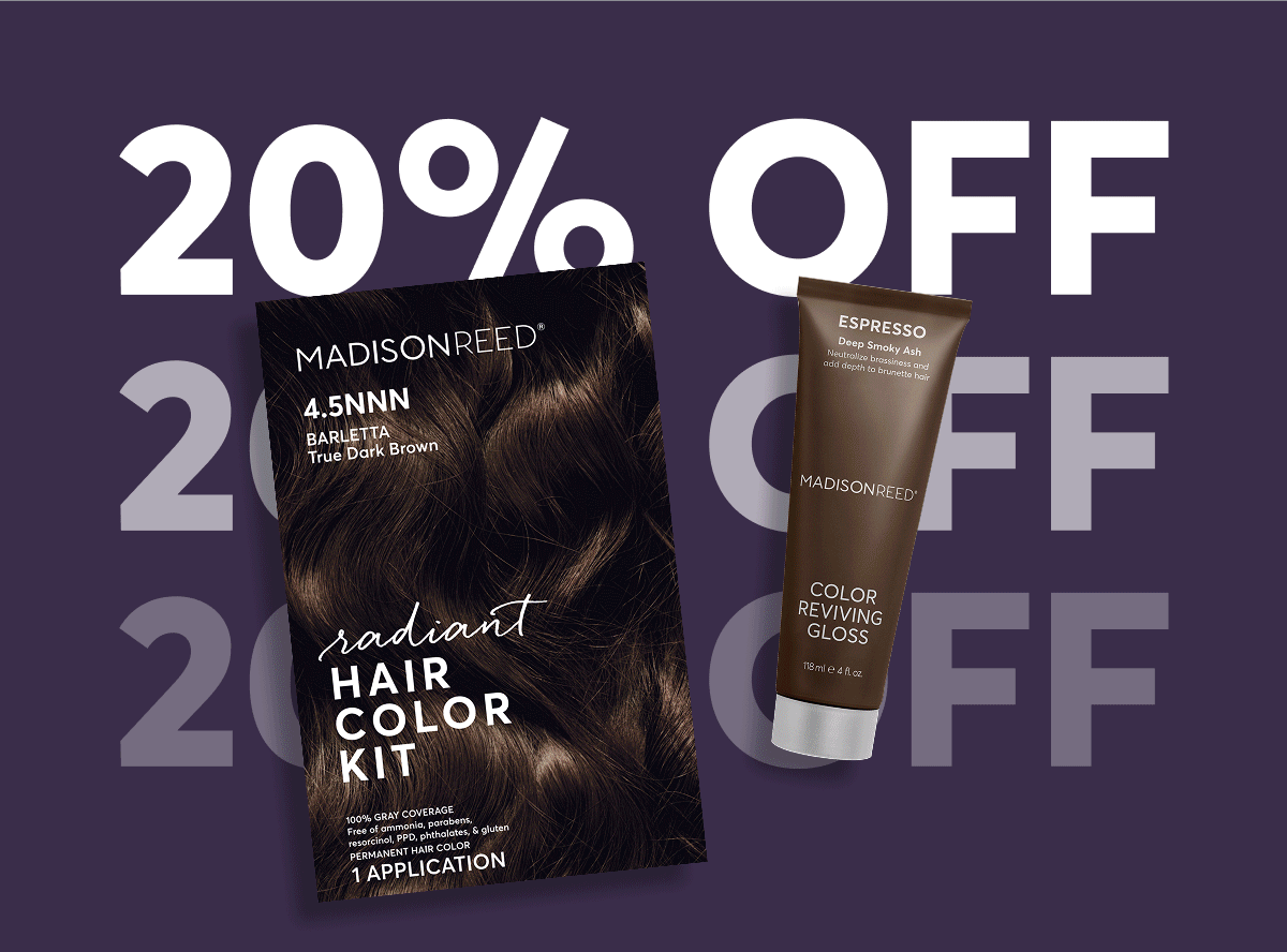 20% off hair color kit