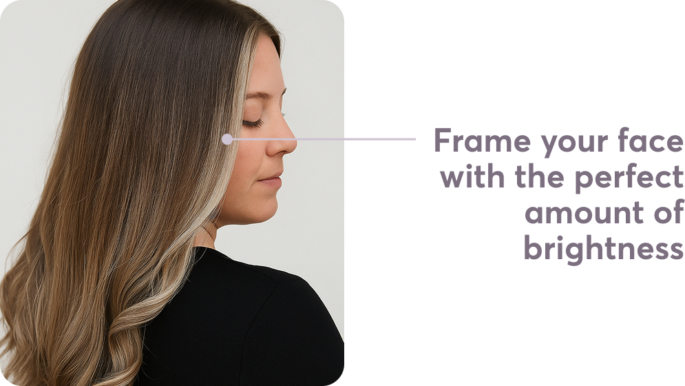 Frame your face with the perfect amount of brightness