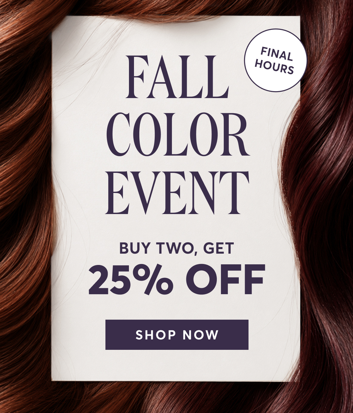 FALL COLOR EVENT | BUY TWO, GET 25% OFF | SHOP NOW
