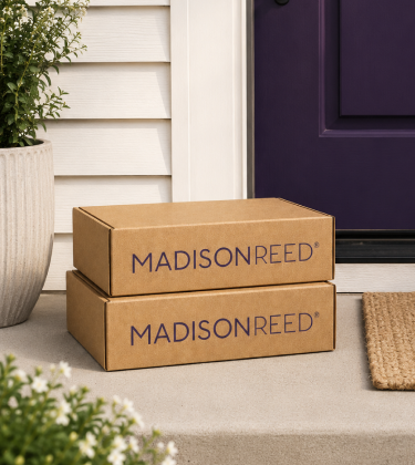 Madison Reed boxes on a table