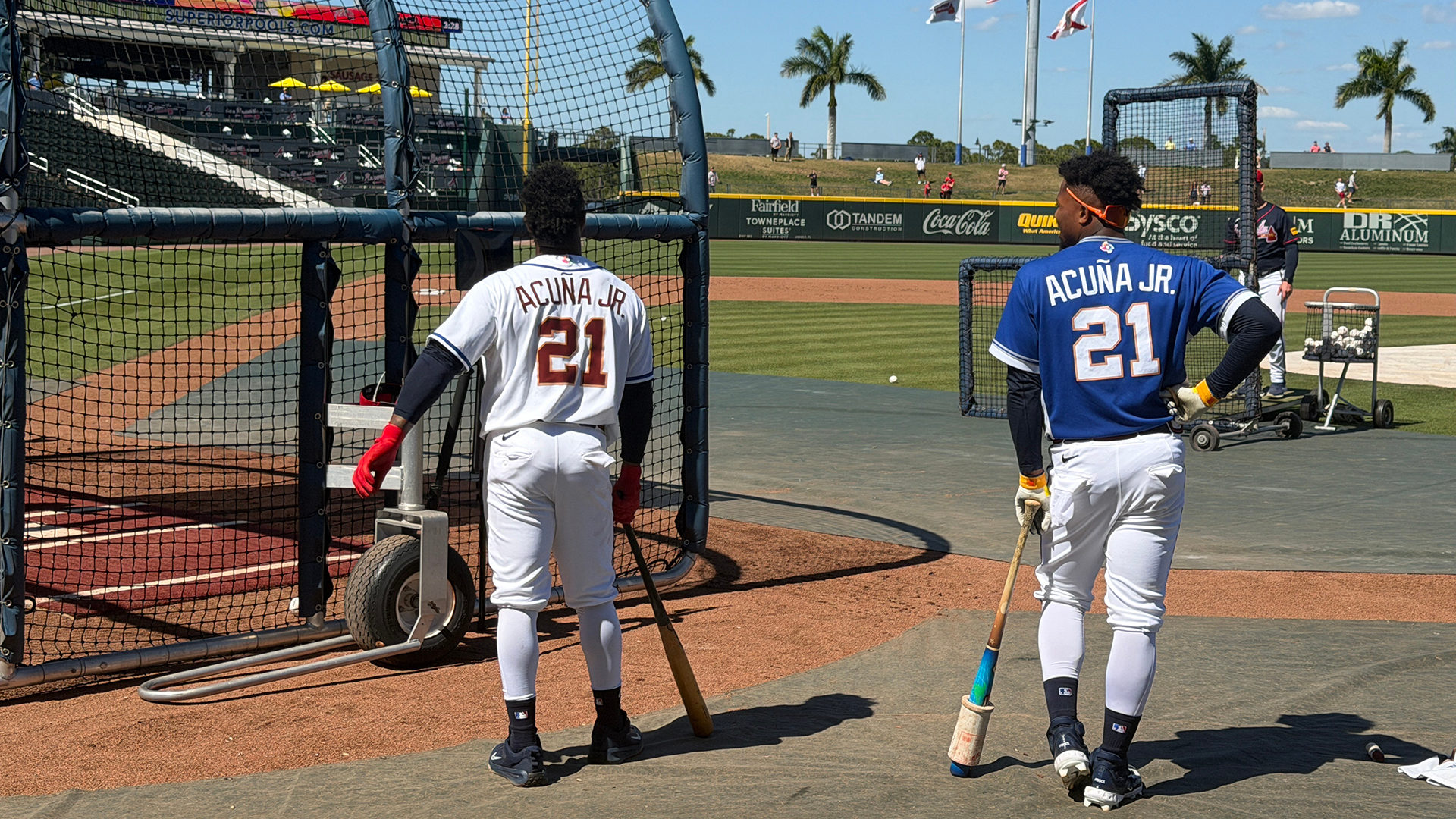 Ozzie Albies and Ronald Acuña Jr.