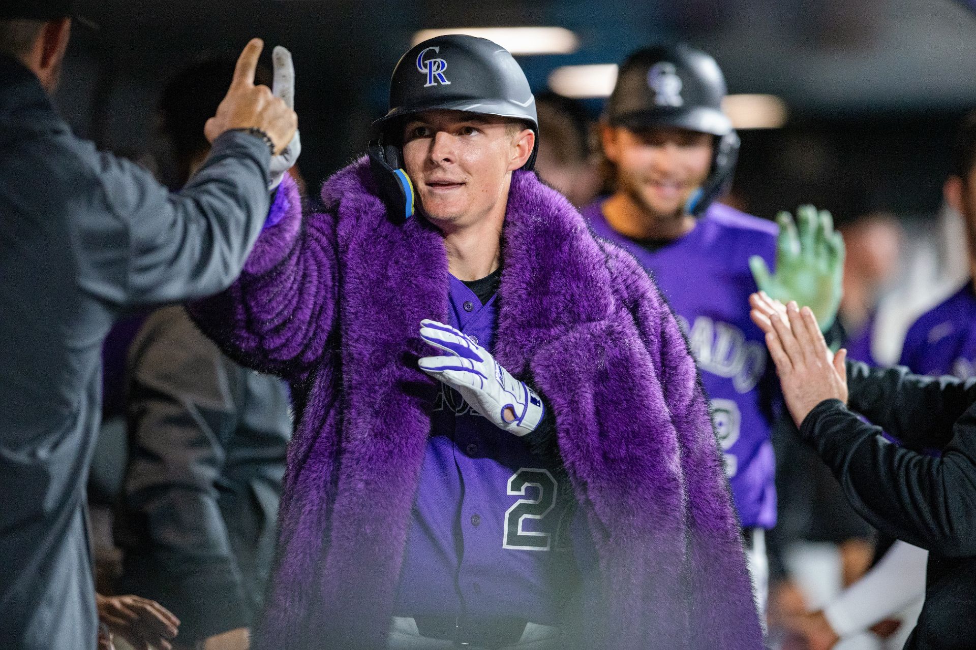 Mickey Moniak showing off his style