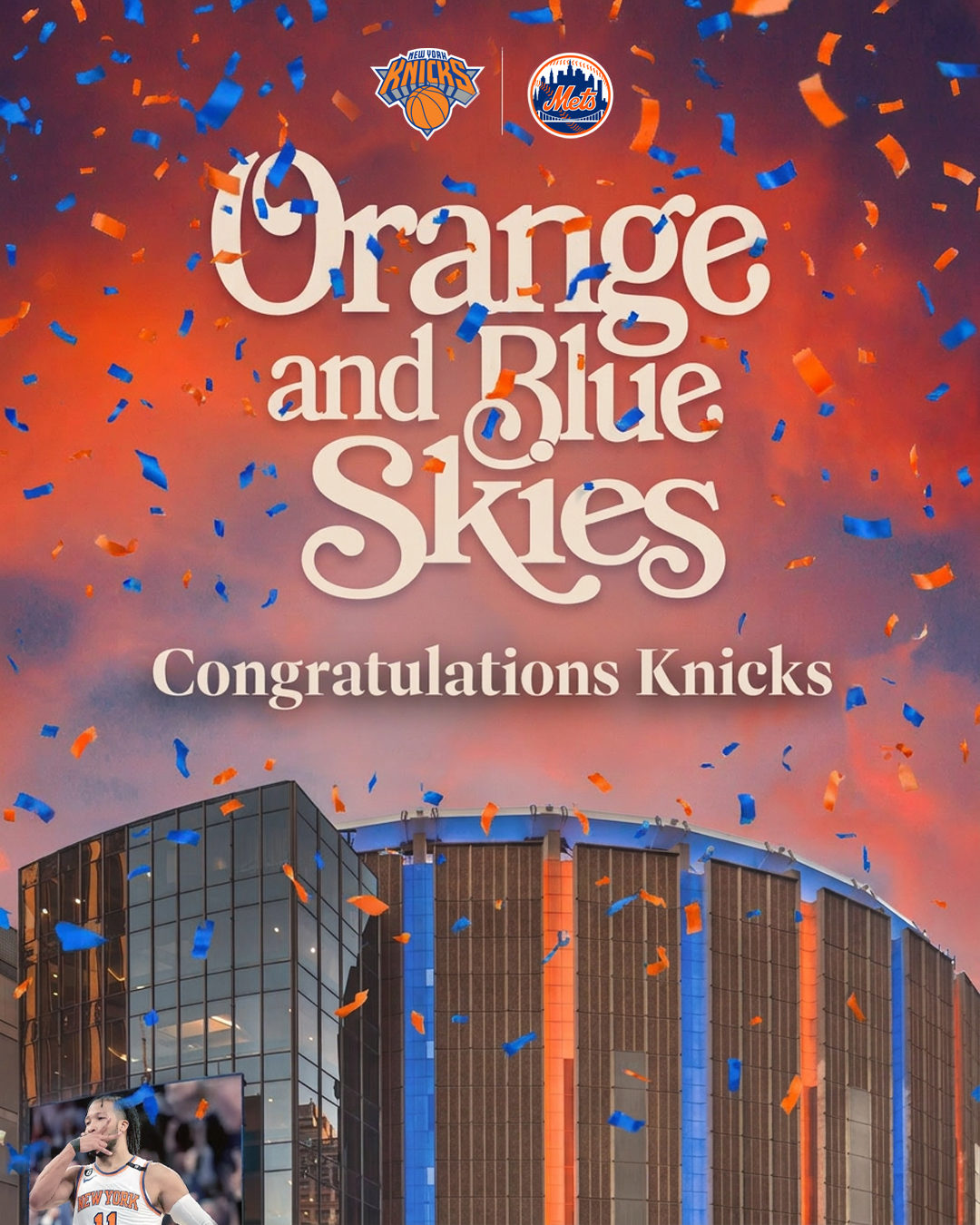 Mets congratulate Knicks