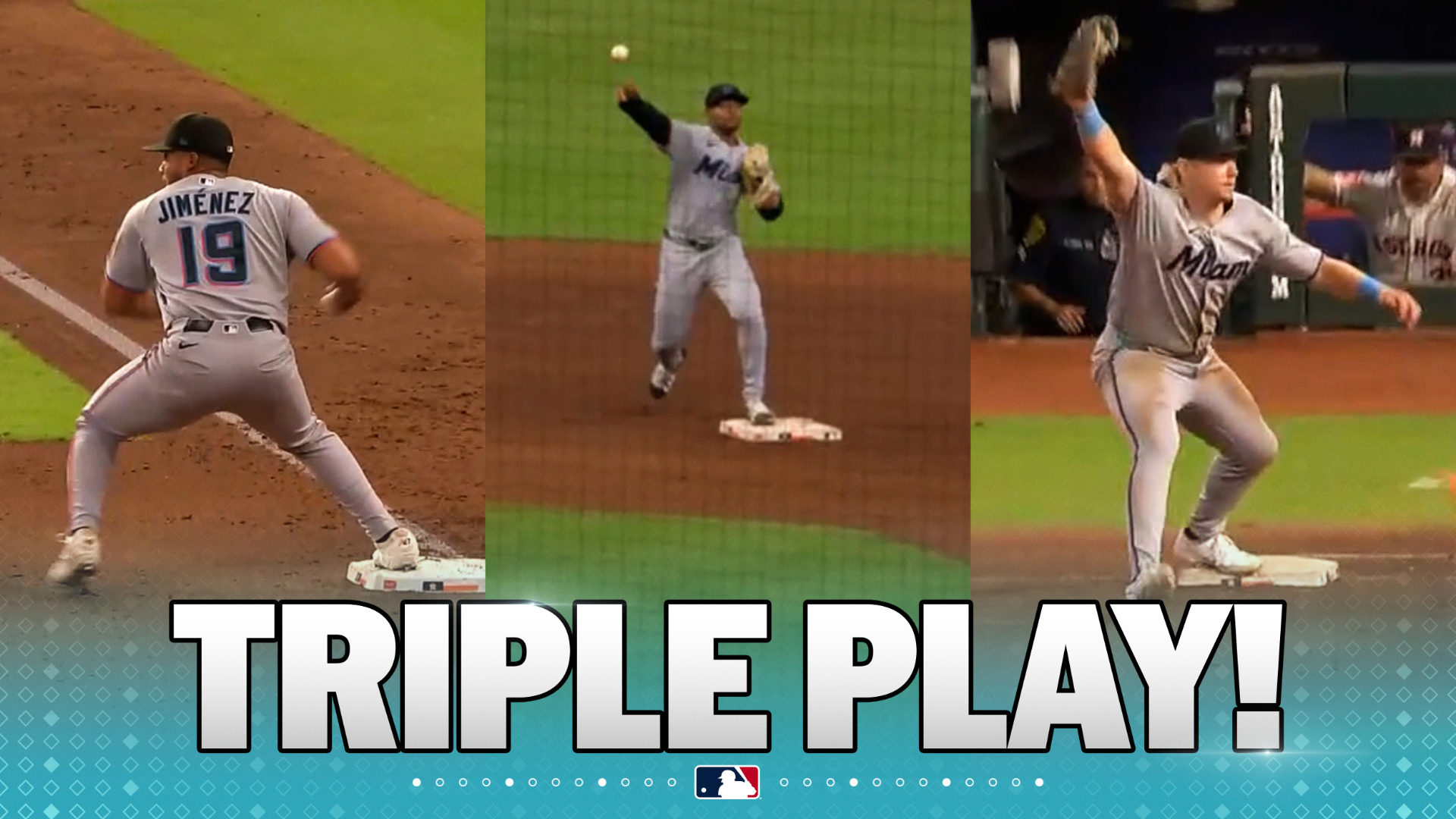 Marlins triple play