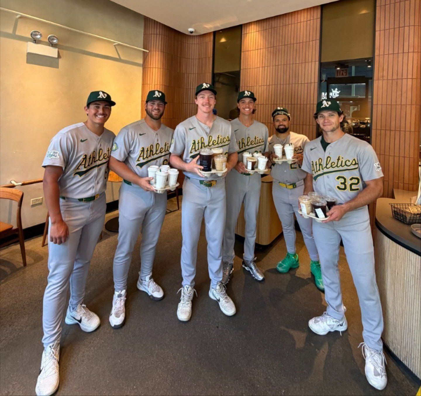 Athletics' coffee run