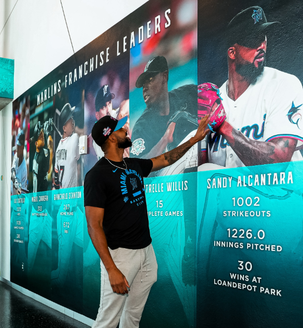 Sandy Alcantara's tribute