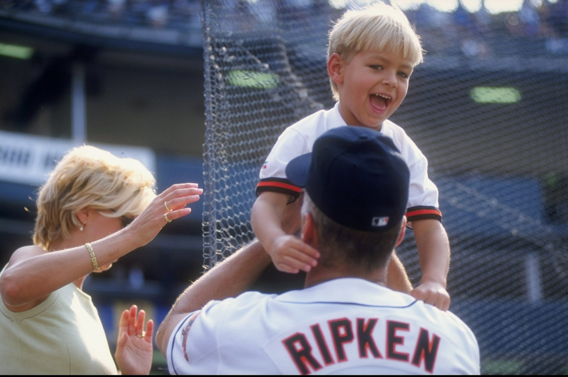 Cal Ripken Jr. plays with son Ryan