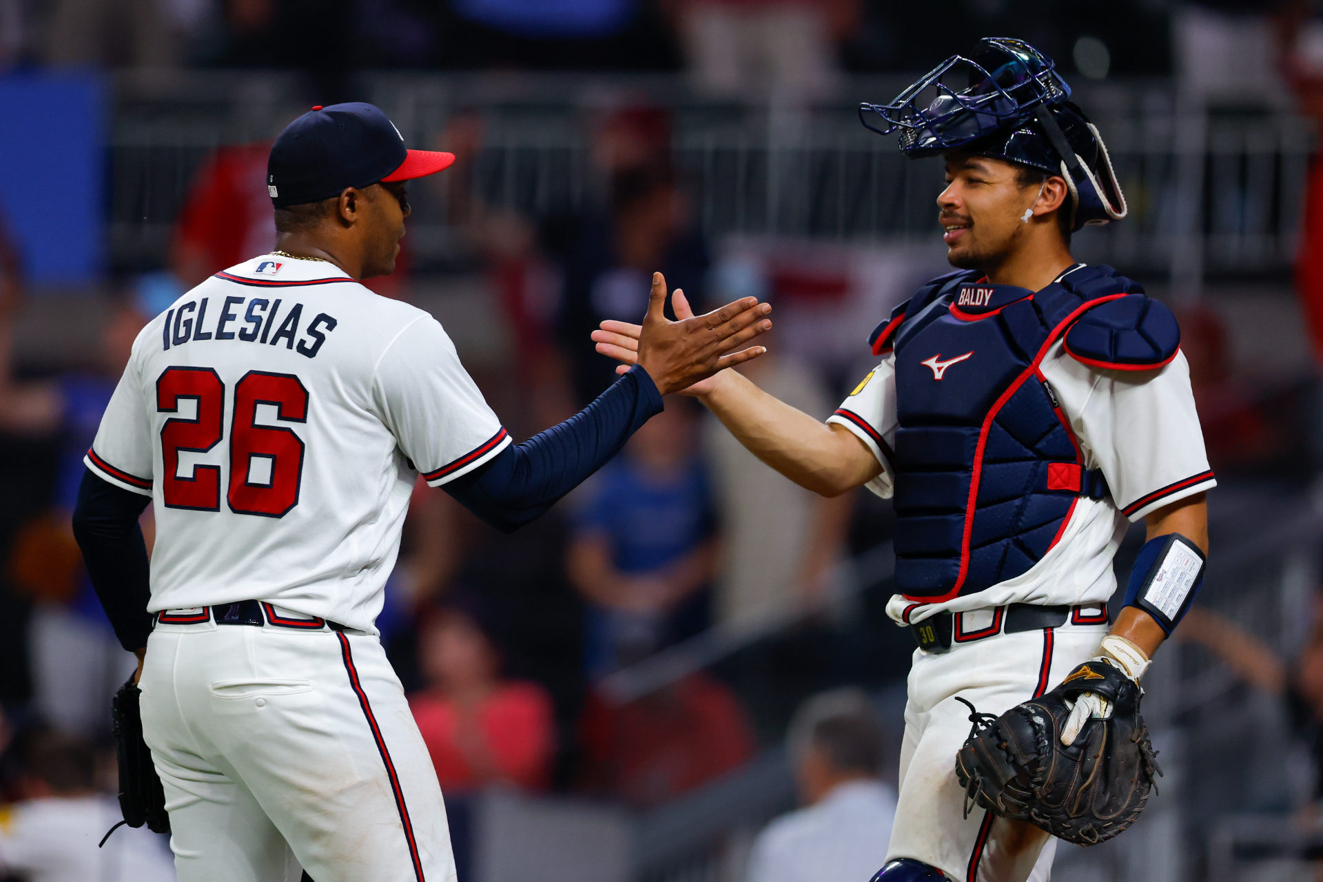 Raisel Iglesias and Drake Baldwin