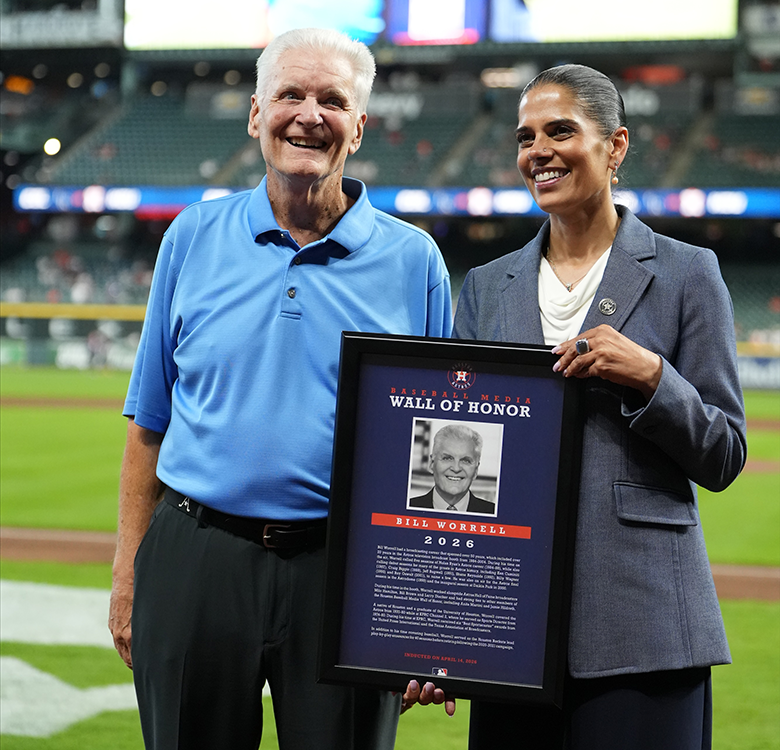 Bill Worrell with Anita Sehgal, executive VP, marketing & communications 