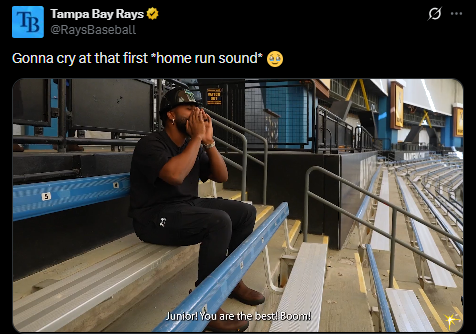 Rays X post screenshot from November 2025