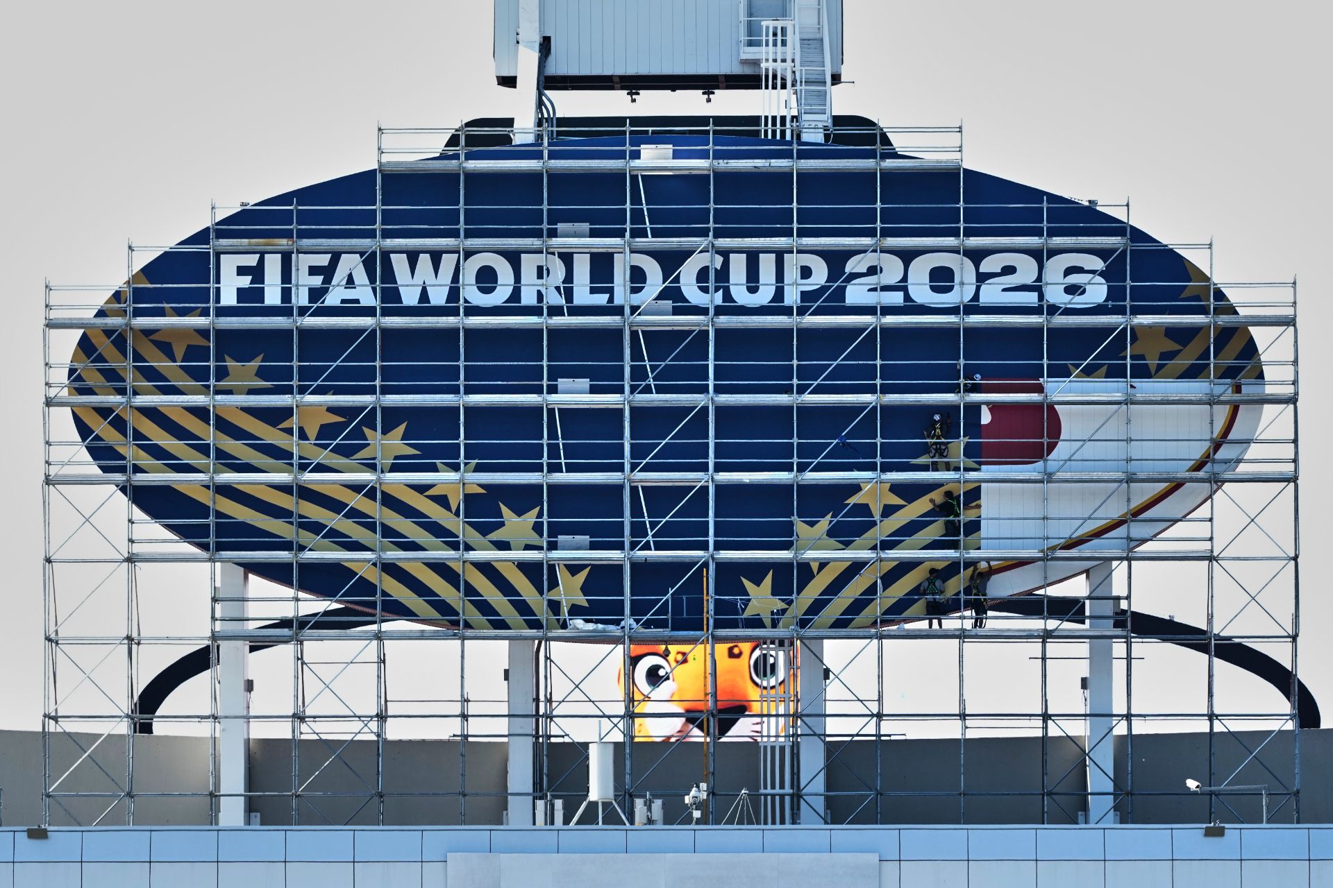 FIFA World Cup signage at Kansas City Stadium