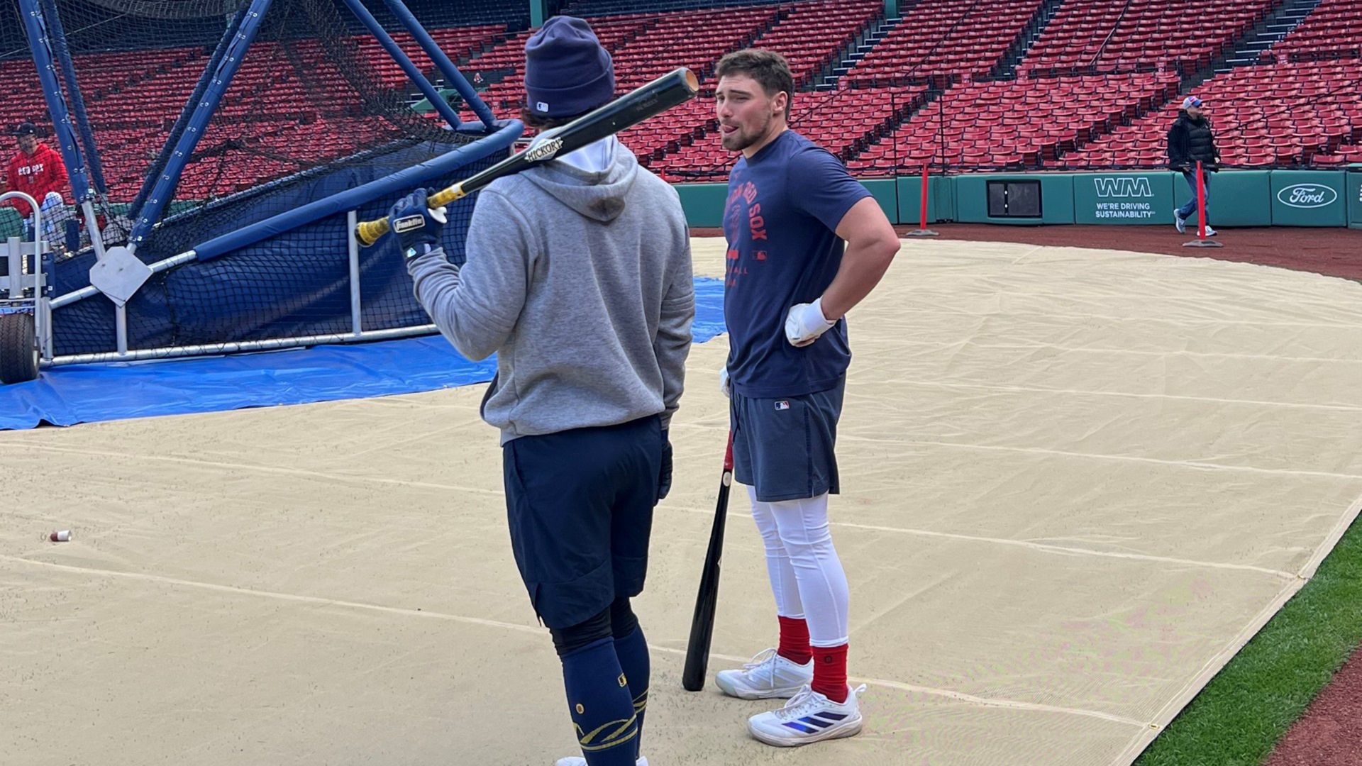 Caleb Durbin with the Red Sox