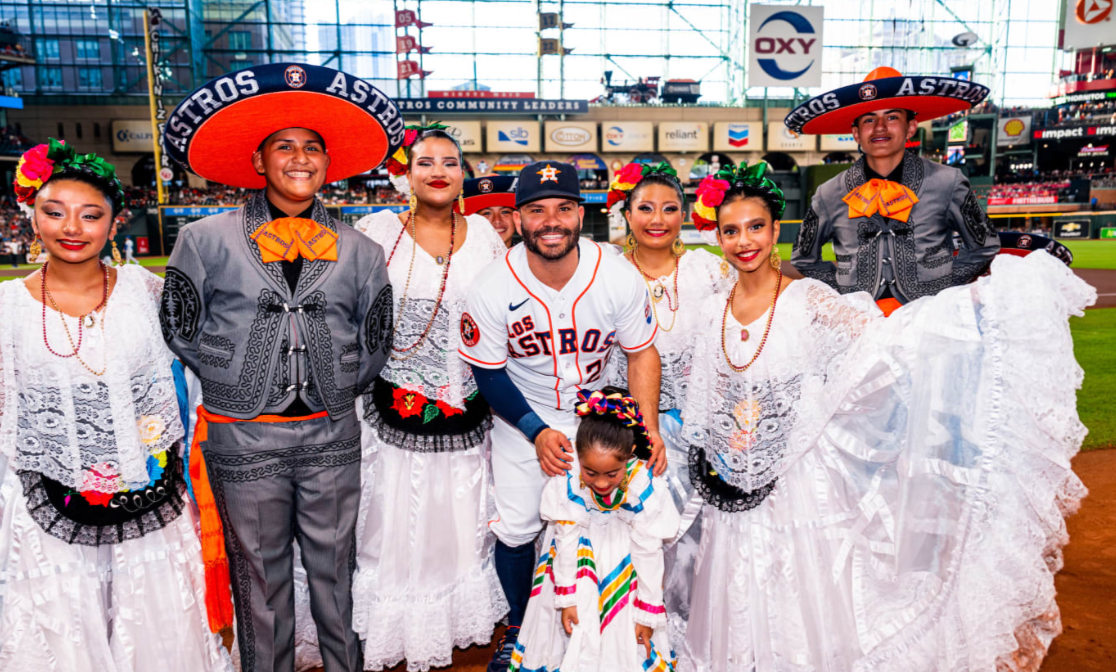 Jose Altuve during Hispanic Heritage Weekend