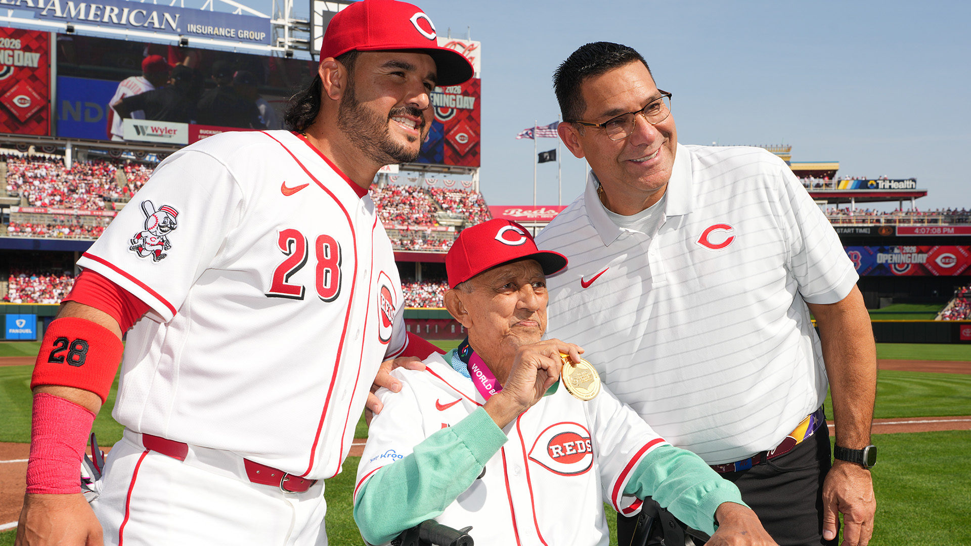 Eugenio Suárez and Dave Concepcion