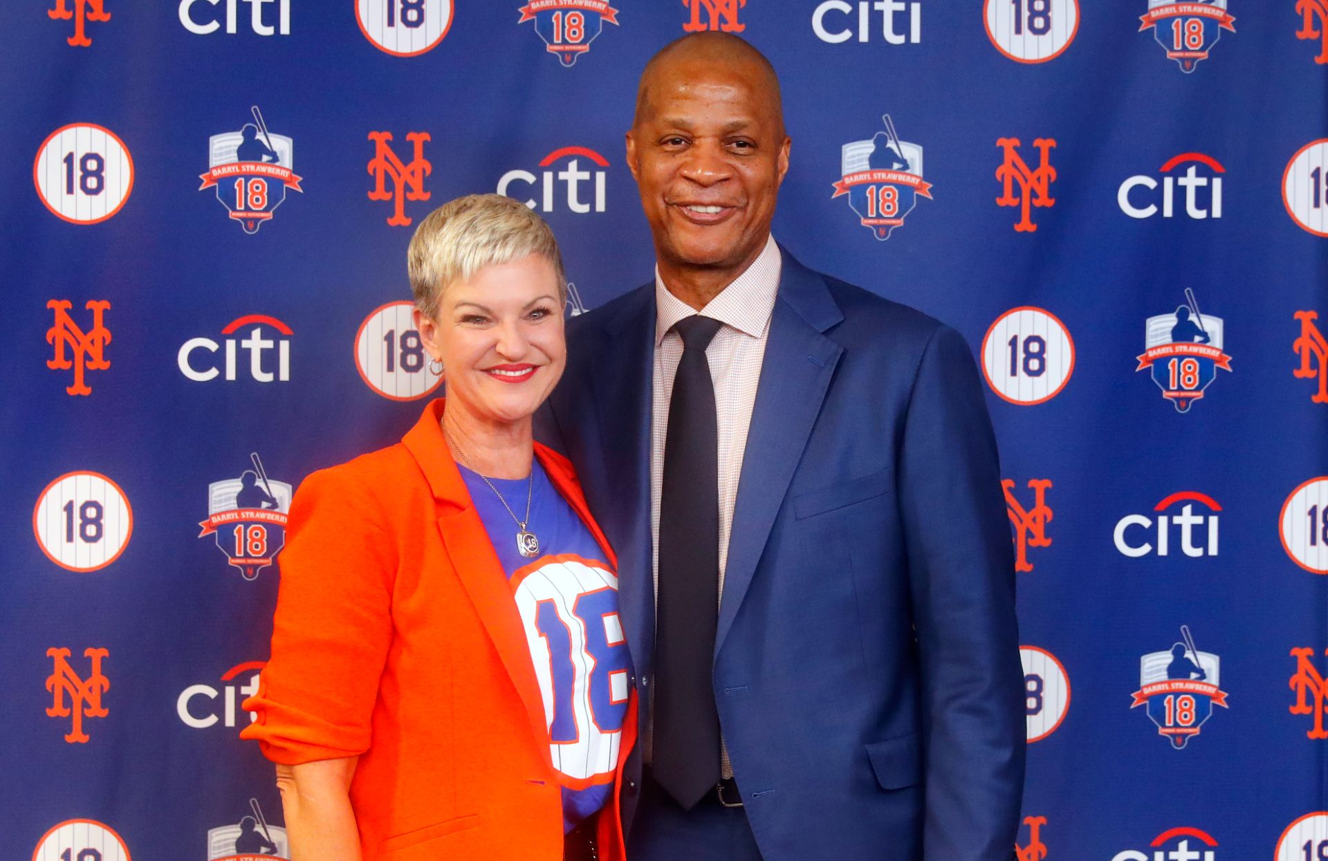 Darryl Strawberry with his wife Tracy