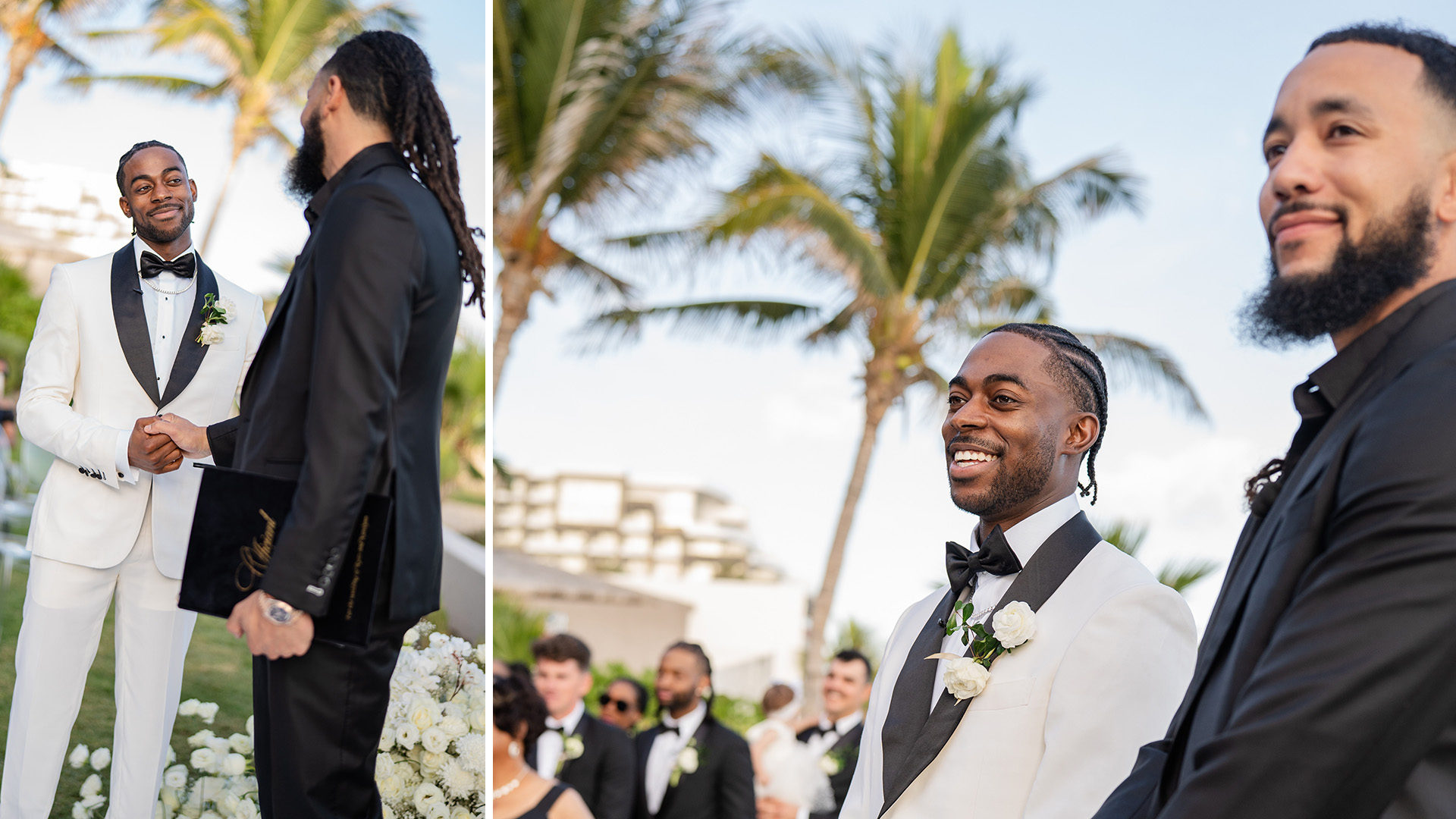 J.P. Crawford and Ryan Bliss at Bliss' wedding