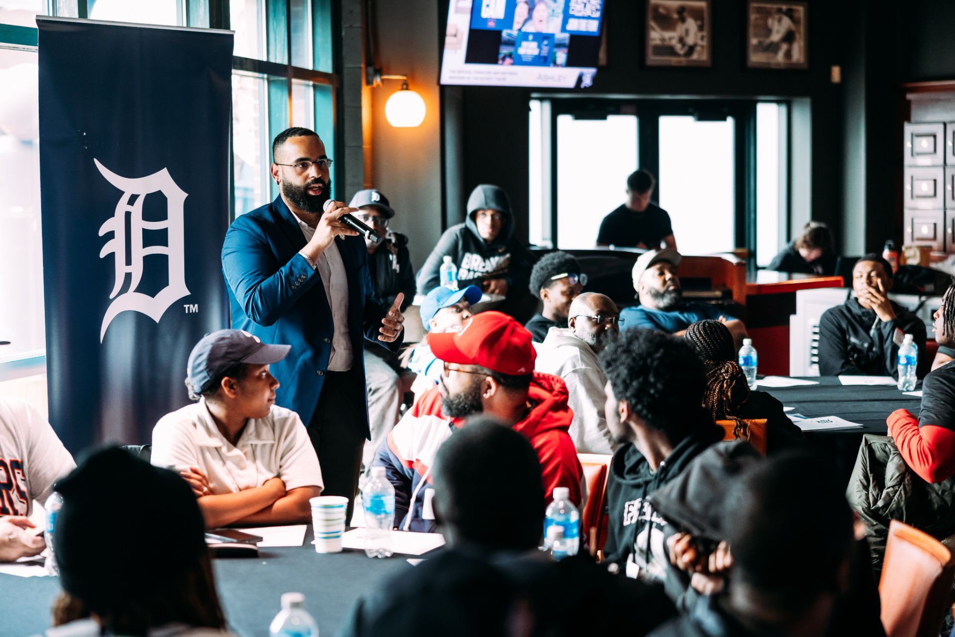 Breaking Barriers roundtable discussion at Comerica Park