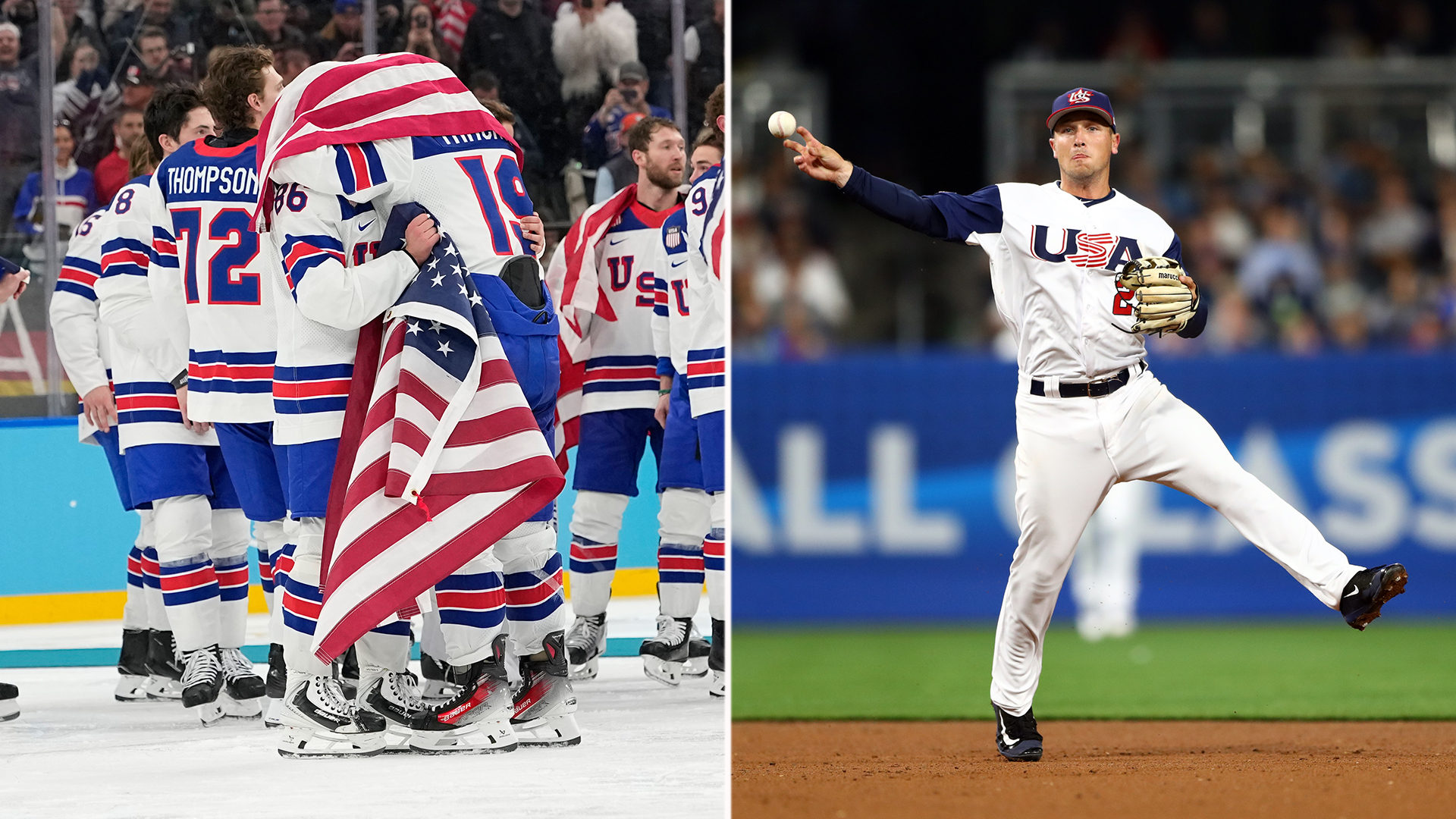 USA men's hockey team and Alex Bregman