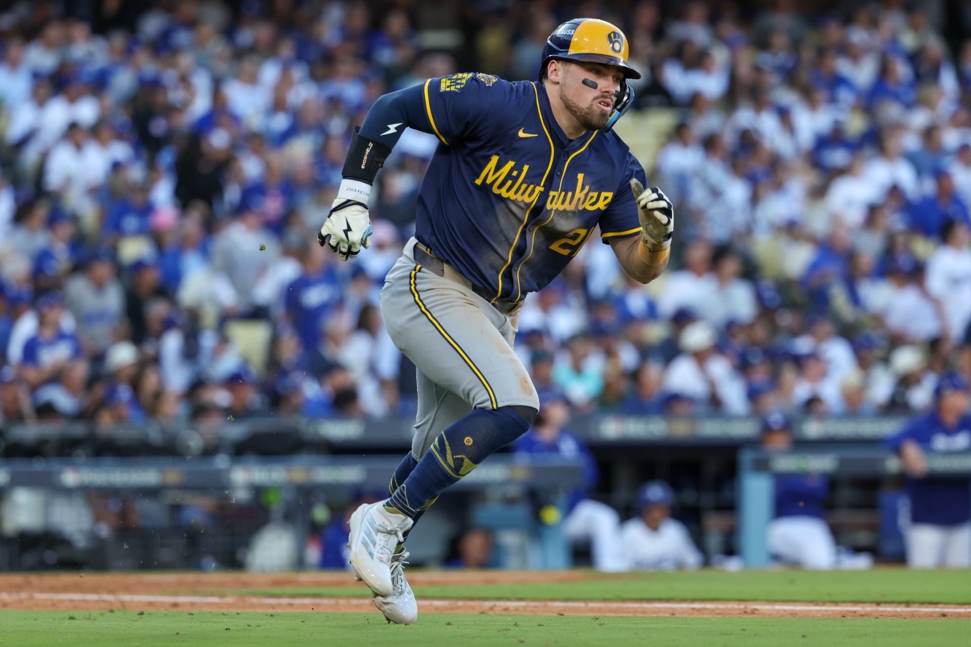 Caleb Durbin with the Brewers