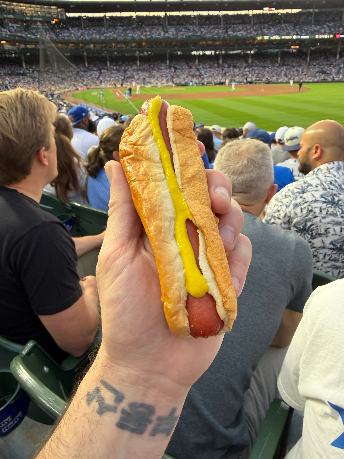 The Cubs' hot dog