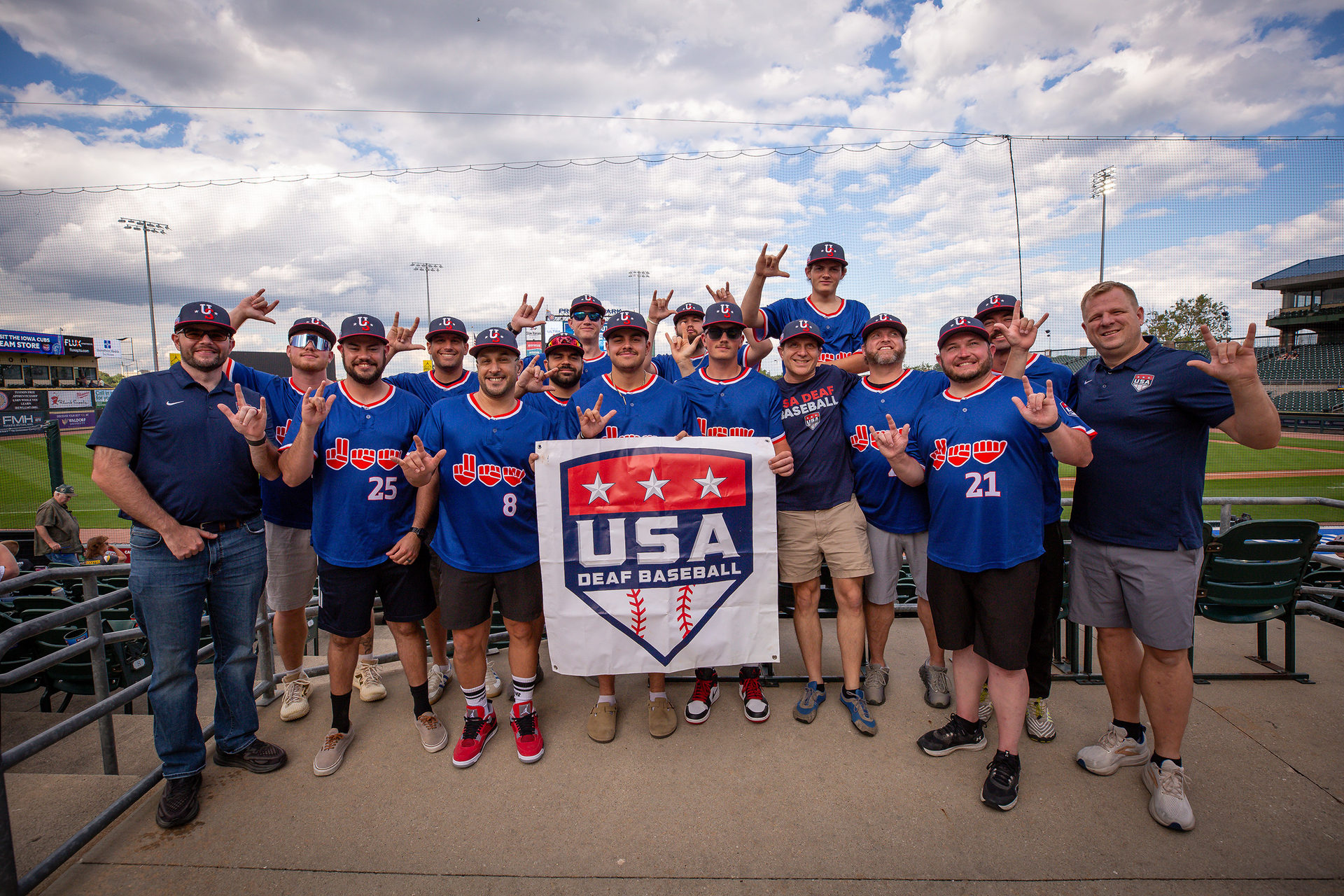 USA Deaf Baseball team photo