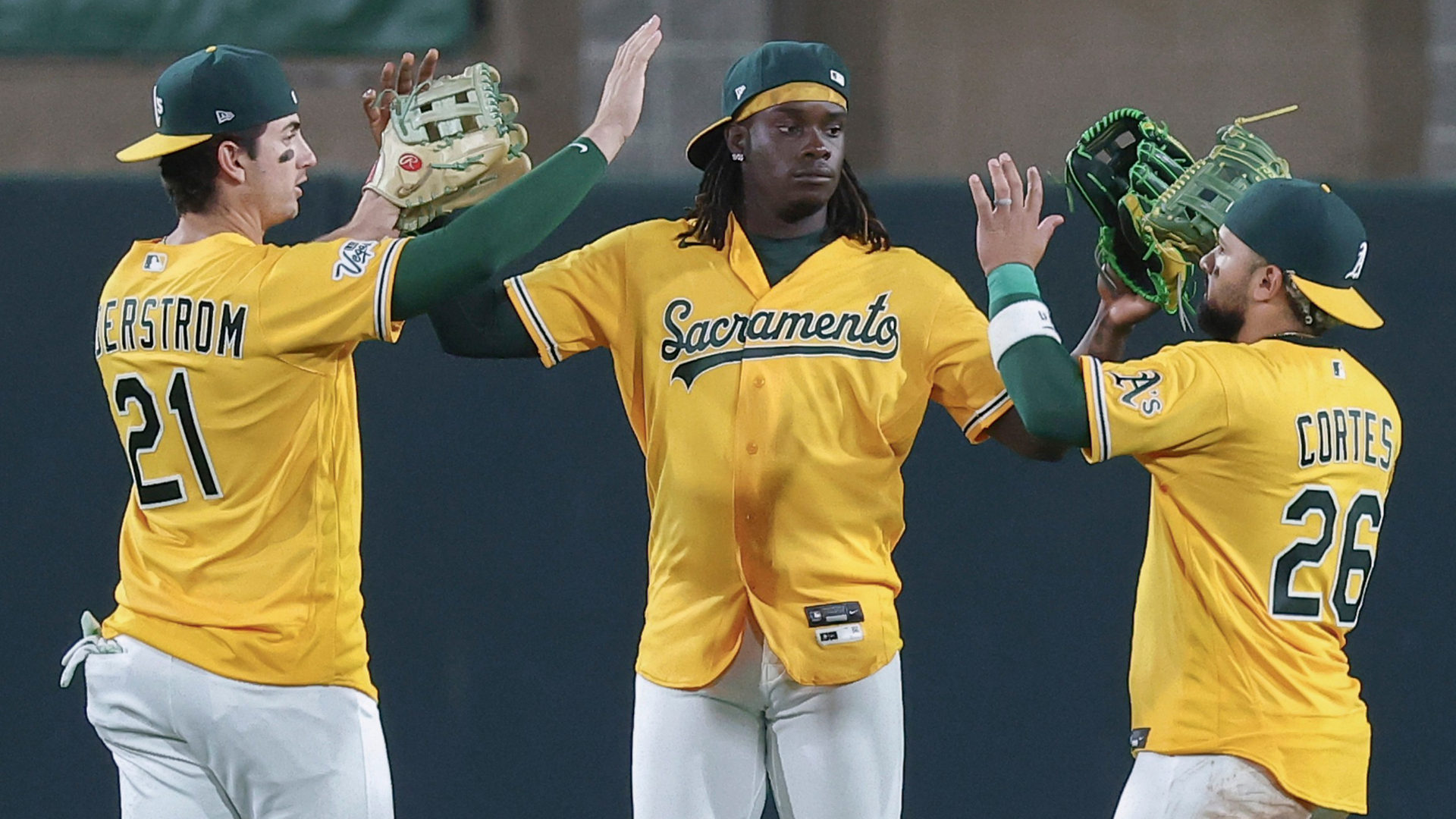 Tyler Soderstrom, Lawrence Butler, Carlos Cortes