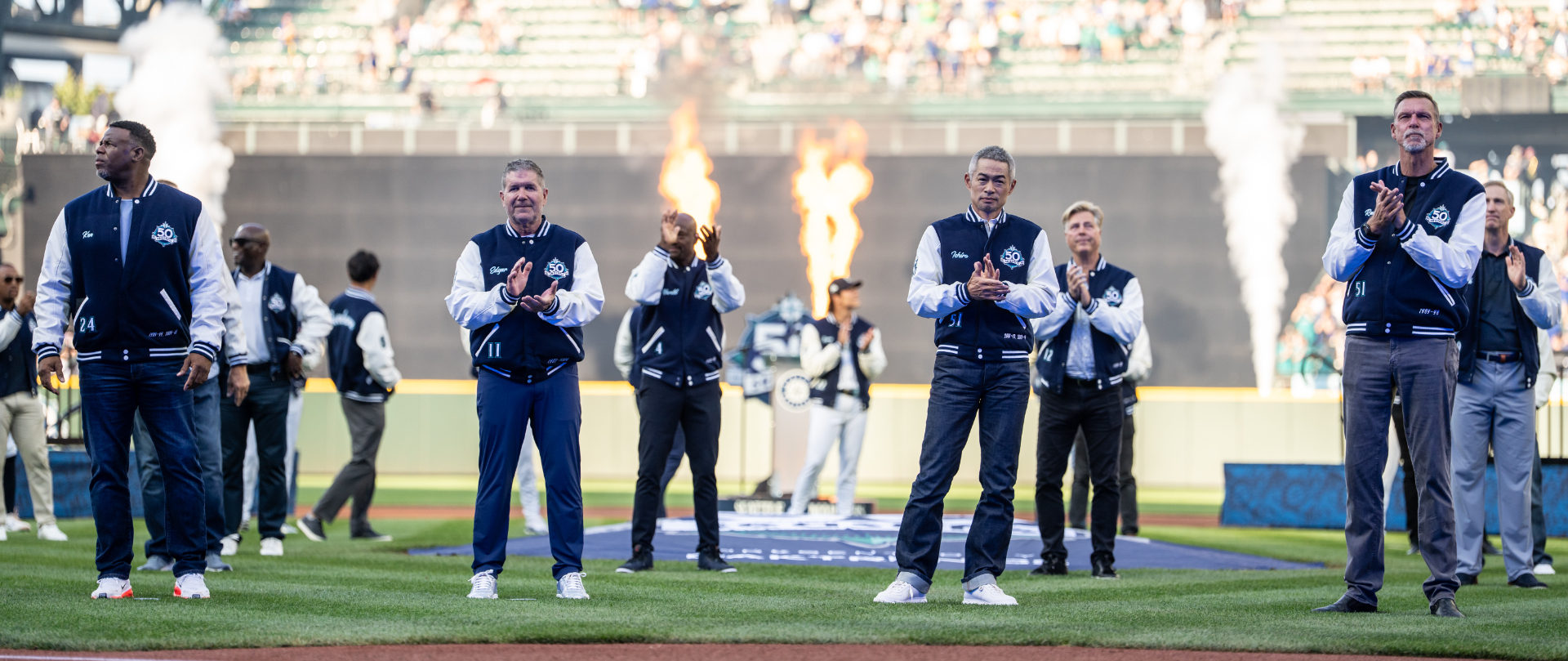 Ken Griffey Jr., Edgar Martinez, Ichiro Suzuki and Randy Johnson