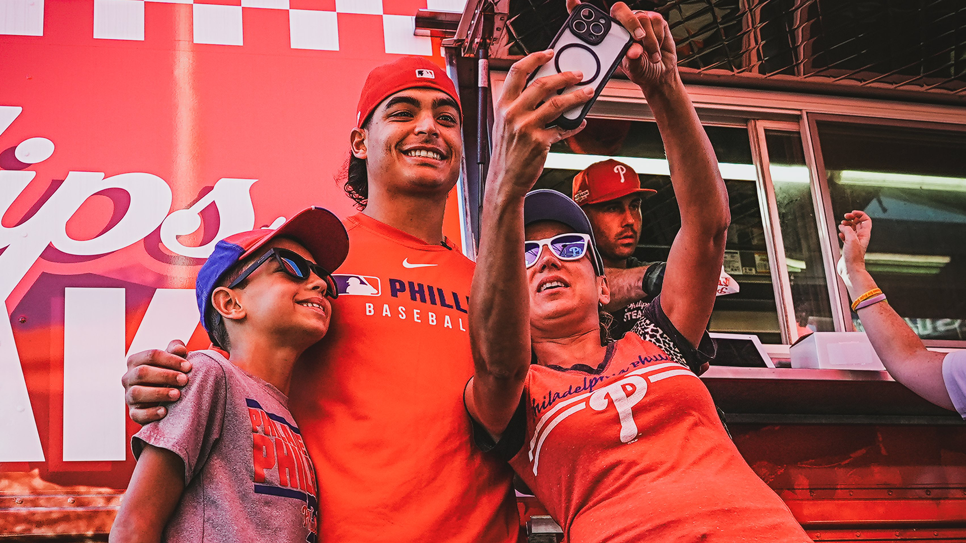 Jesús Luzardo with fans