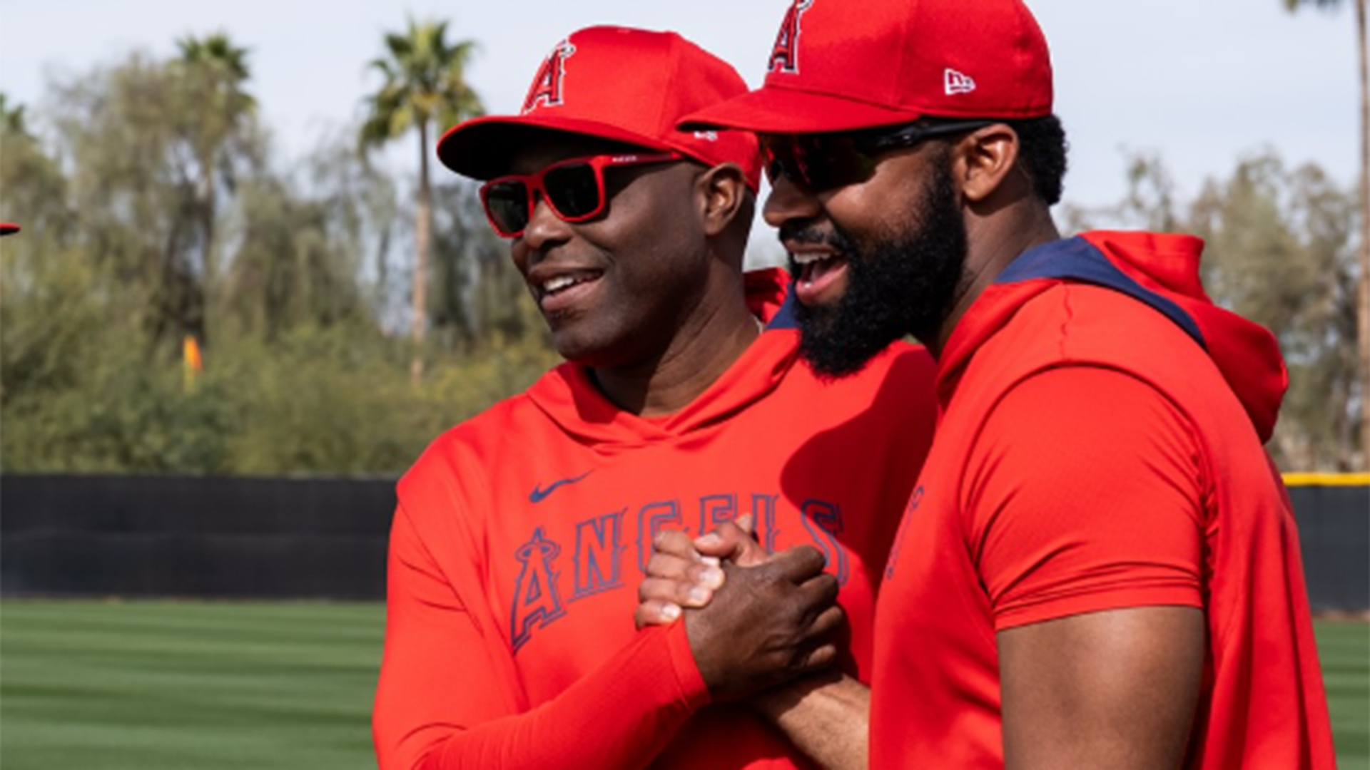 Torii Hunter and Jo Adell